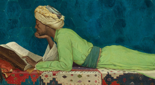 Osman Hambi Bey, jeune Emir à l’étude, Istambul, 1878, Le Louvre Abu Dhabi, credit photo, Le Louvres Abu Dhabi, Agence Photo F