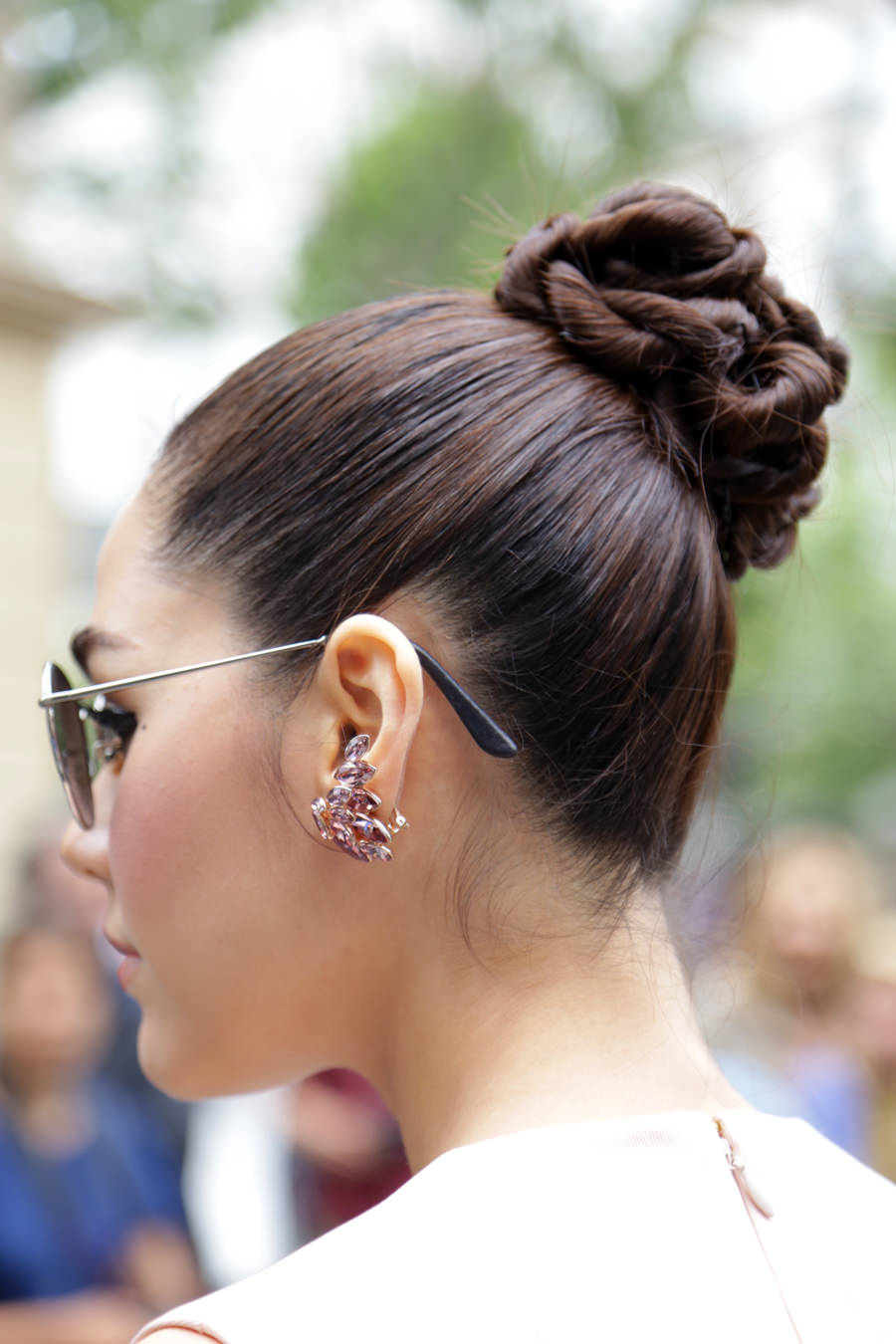 earrings-sunglasses-and-bun