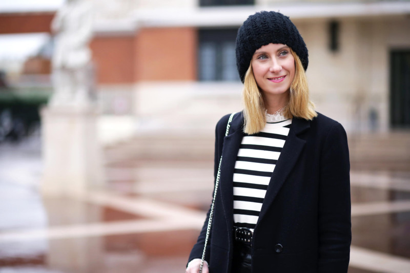 Stripes & Vynil Skirt