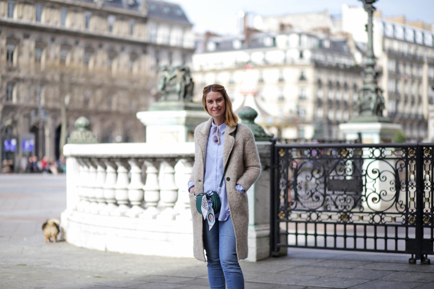 Pastel tones spring outfit