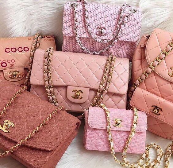 chanel pink bag