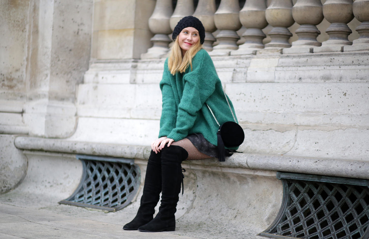 green oversize jumper H&M