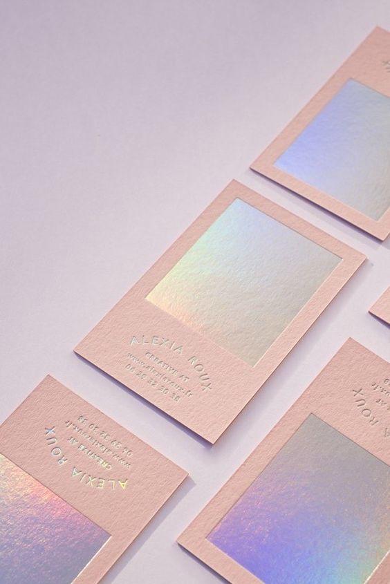 Iridescent Business Card design Ideas