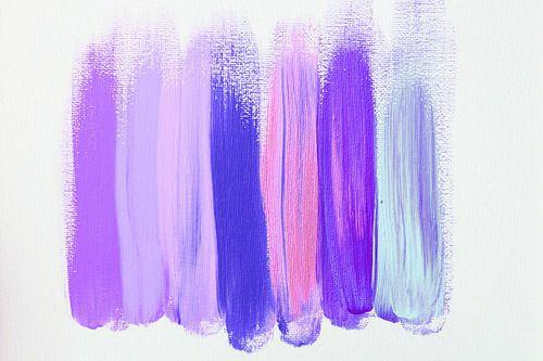 painting purple blue ink pencil